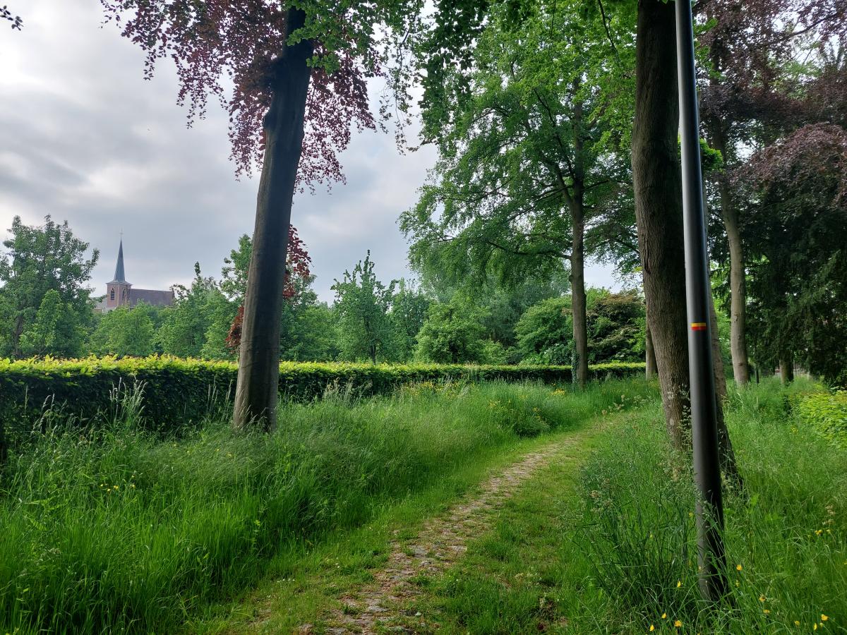 foto van wandelweg in Sint-Ulriks-Kapelle