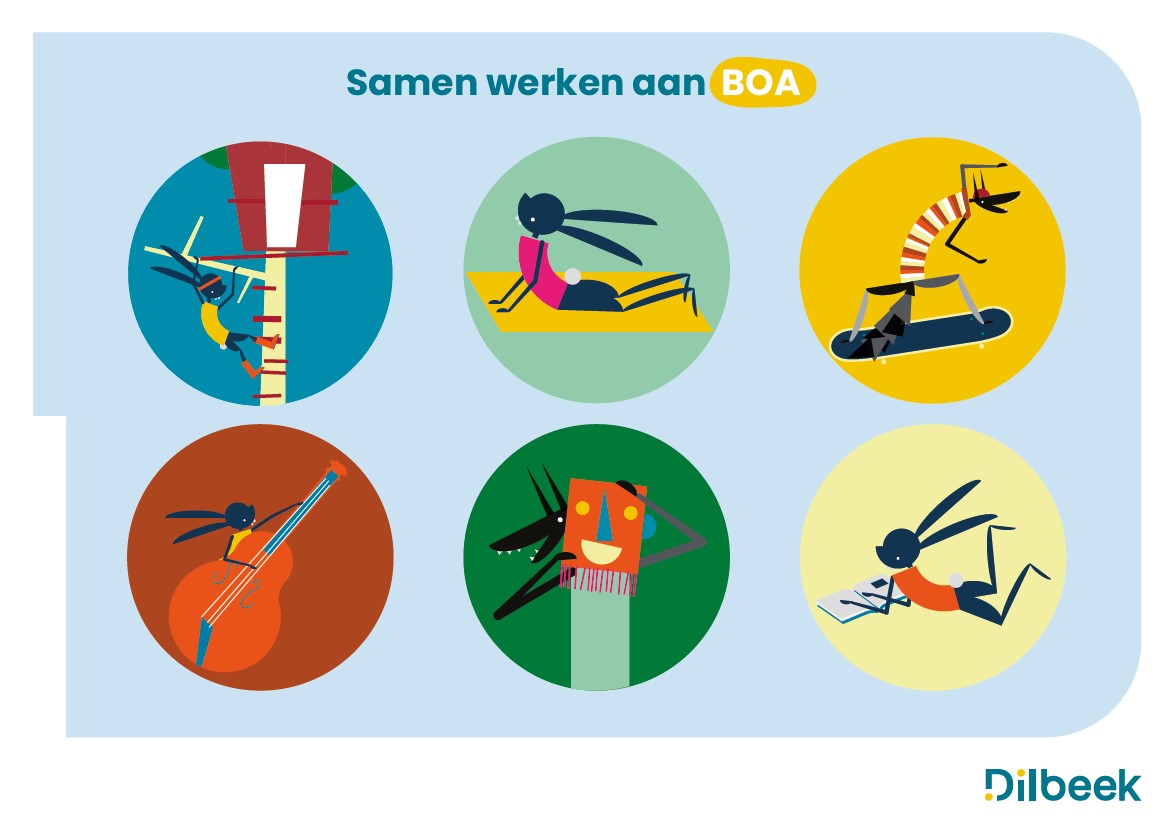illustratie van Wolf en konijn