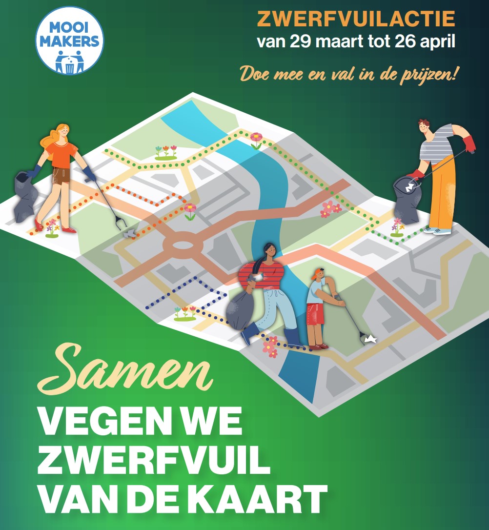 illustratie van mannetjes op een landkaart