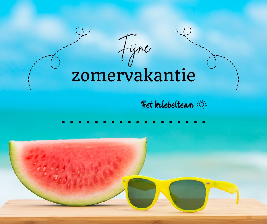 Fijne zomervakantie!