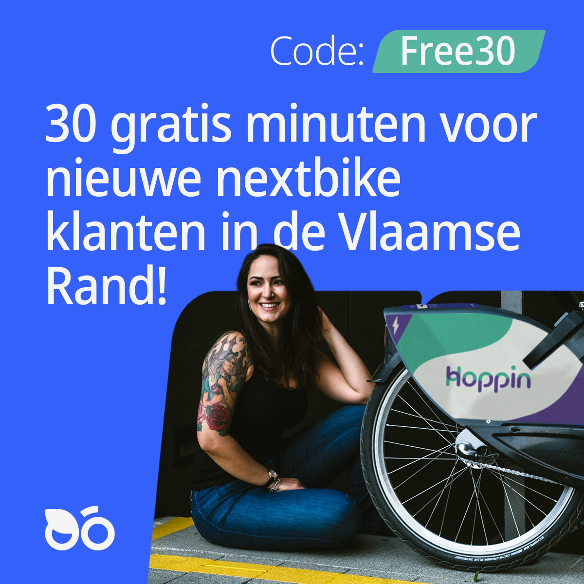 dame zittend aan fiets