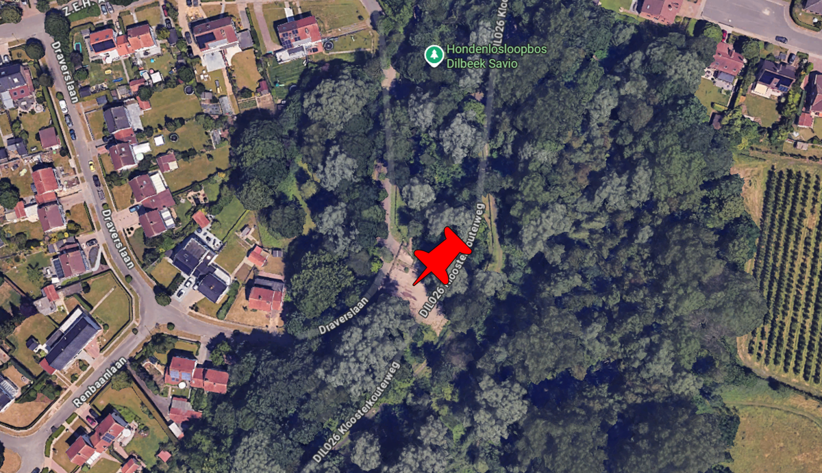 bovenaanzicht omgeving Draverslaan