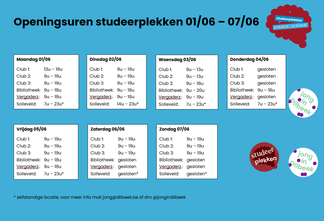 w2 studeerplekken