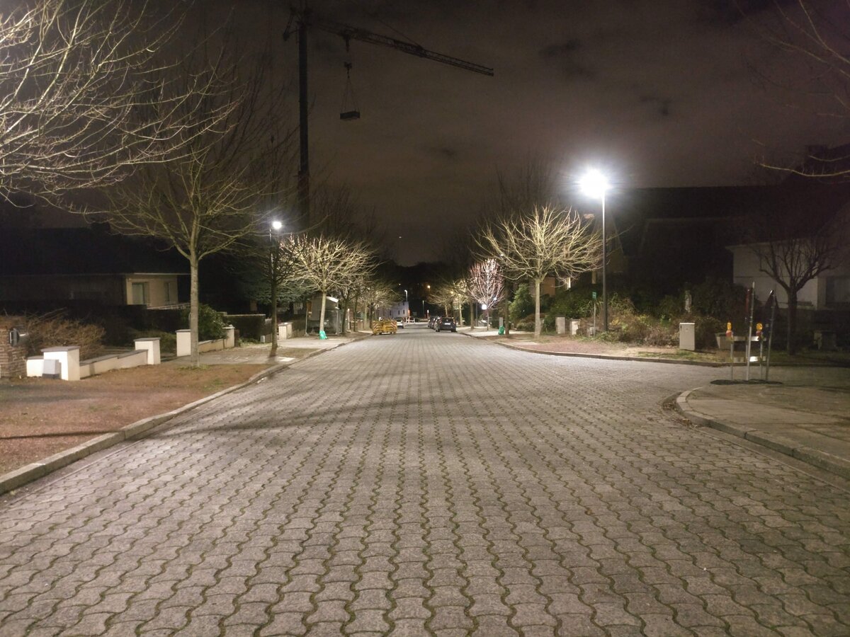 Straatverlichting gaat uit 's nachts