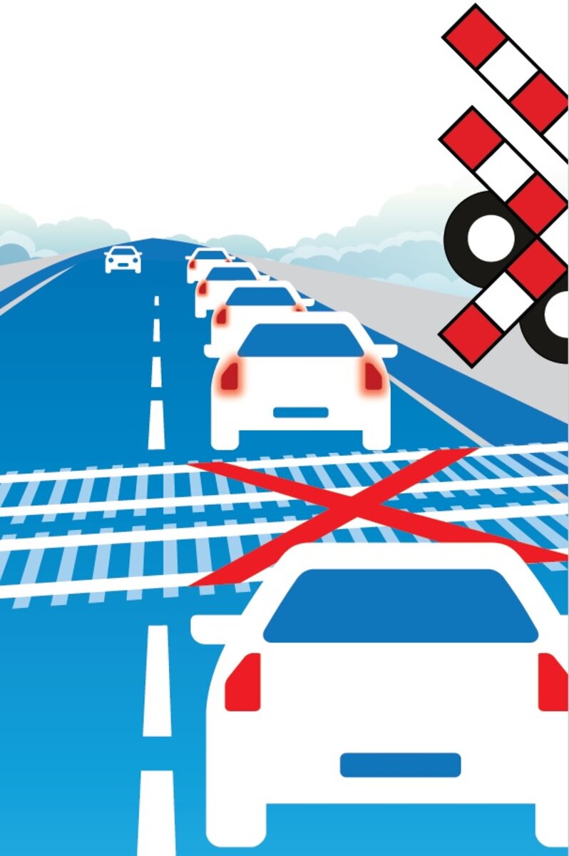 Hou de overweg vrij