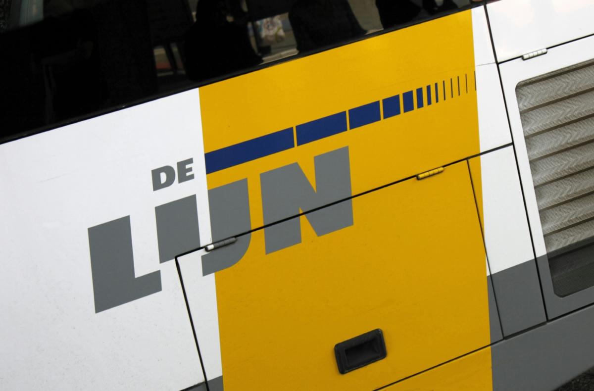 detailfoto van lijnbus
