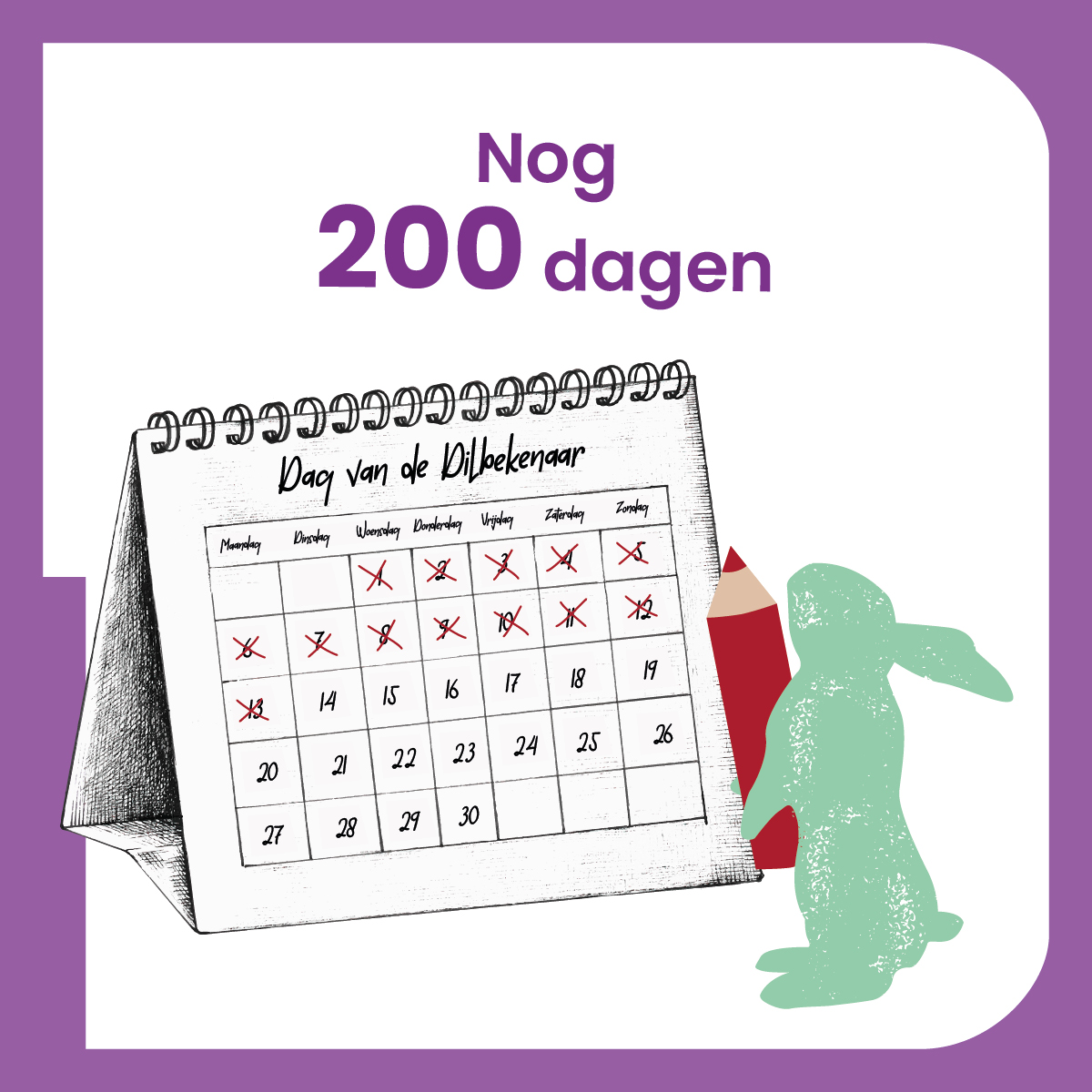 Aftellen naar nieuwe Dag van de Dilbekenaar