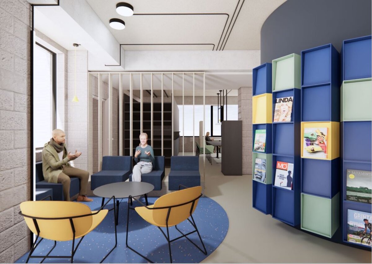 Nieuwe leeshoek in de bibliotheek