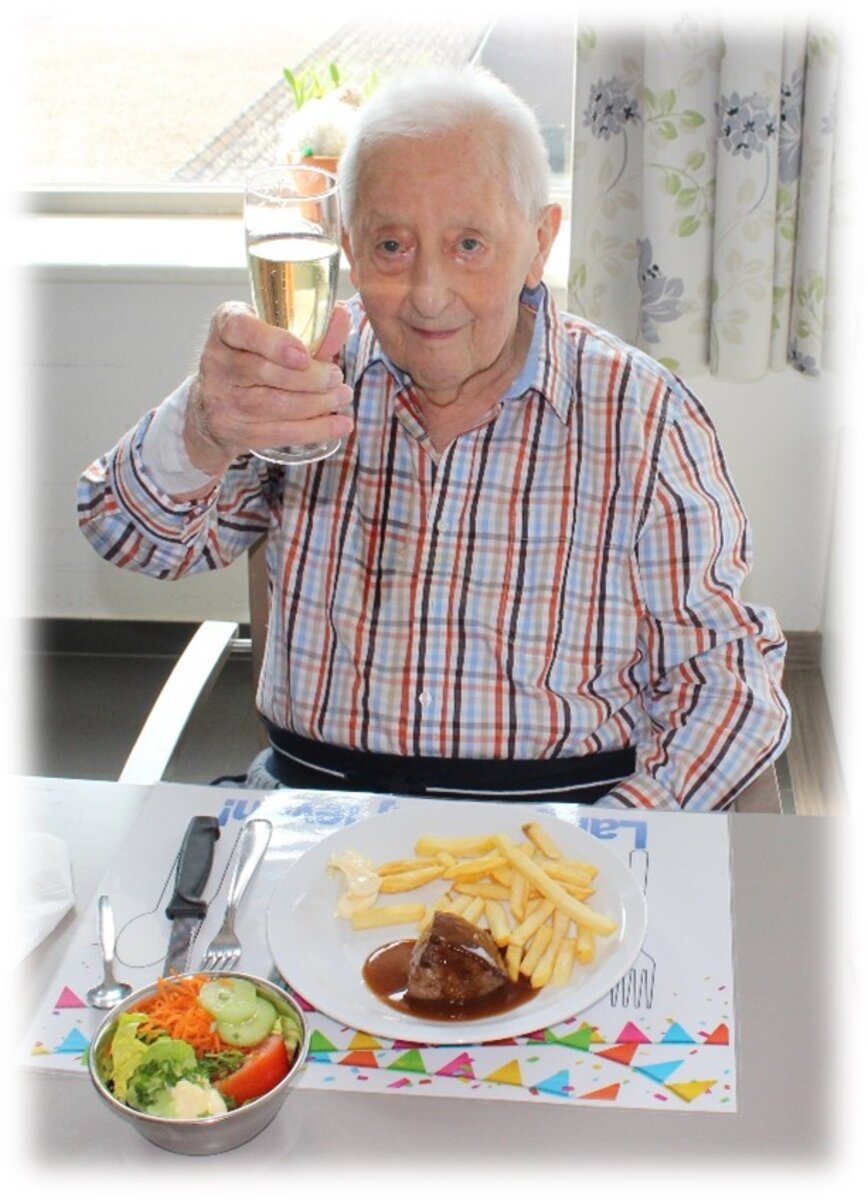 Nu ook 101-ste verjaardag in coronatijd voor Marcel