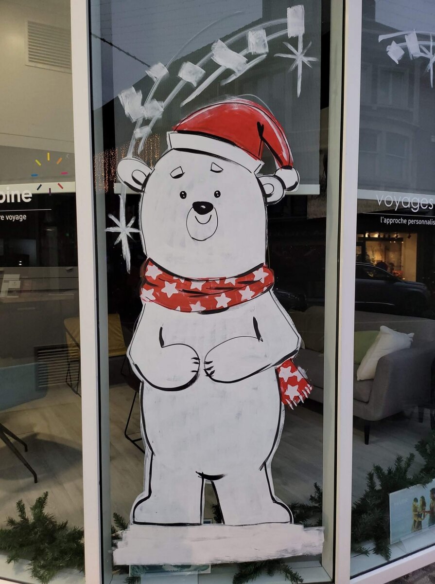 Raamschilderingen in plaats van kerstlichtjes