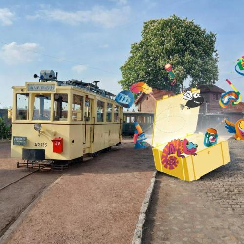Schatten van vlieg 2026 op Tramsite Schepdaal © Tramways & museums de belgique