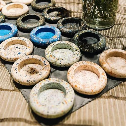 Unieke creaties met terrazzo © Celien Waeyaert