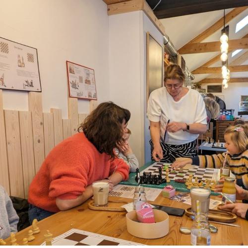Kennismaken met schaken voor (groot)ouders en (klein)kinderen (1 uur) © Christel Minne