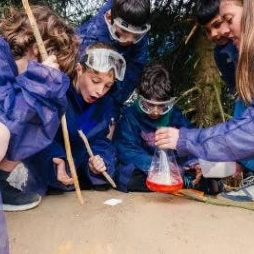 Het wetenschapslab © Skillz vzw