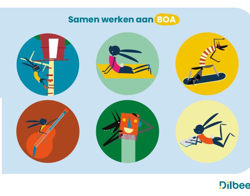 illustratie van Wolf en konijn