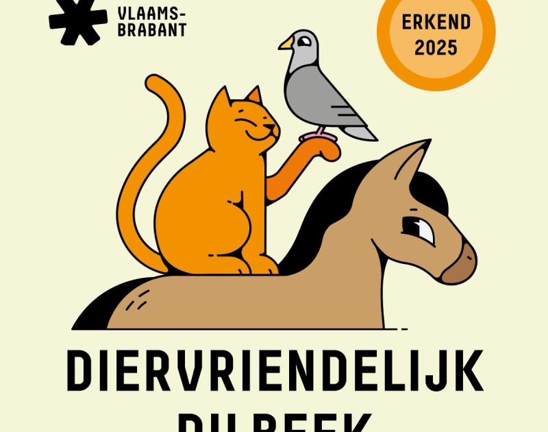 illustratie van paard, kat en duif