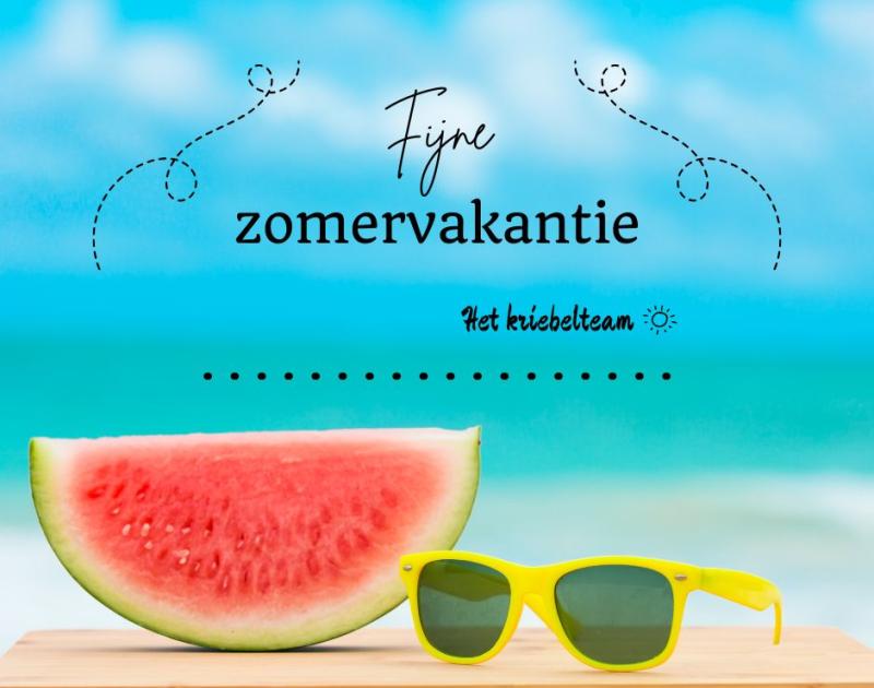 Fijne zomervakantie!