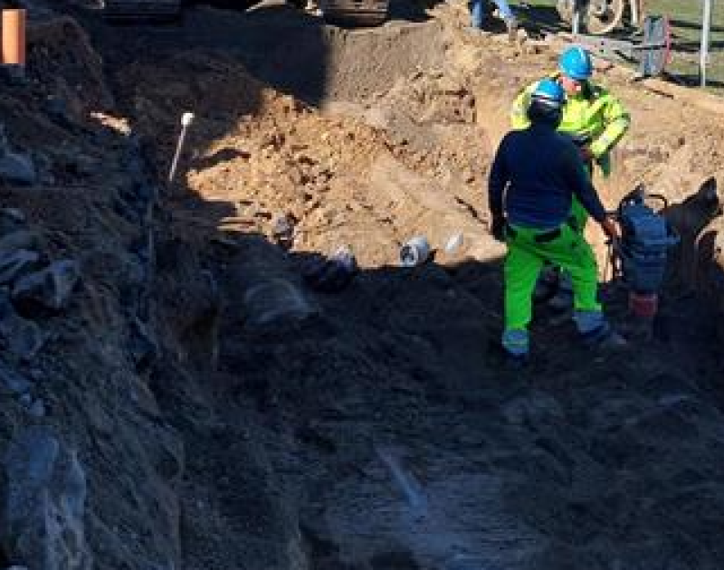 mannen in rioleringswerken