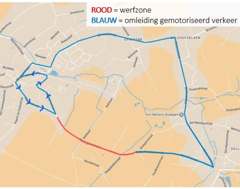werken bodegemstraat
