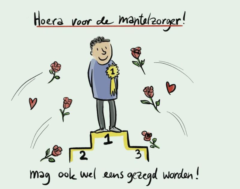 cartoon mantelzorger 