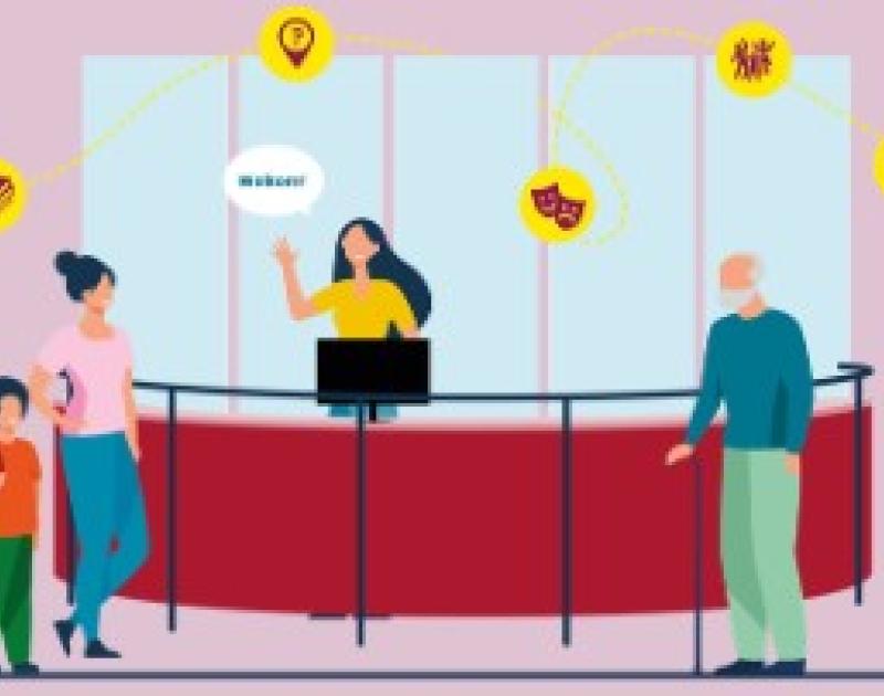 illustratie van onthaal