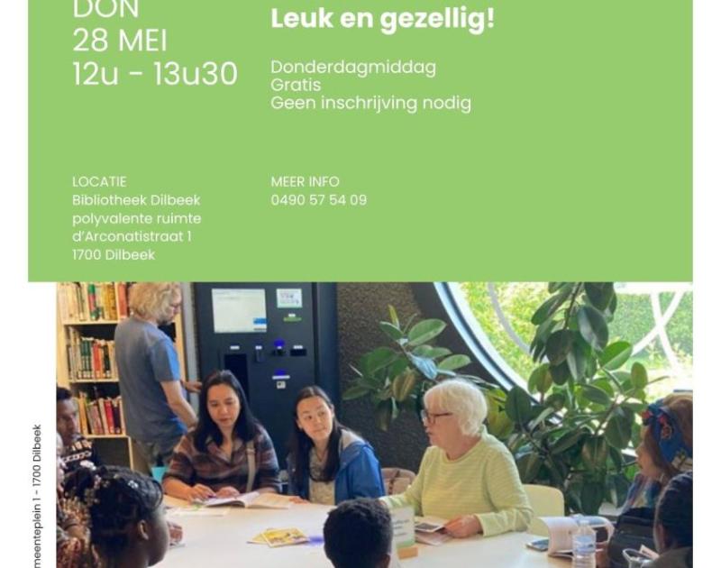 Flyer praattafel Nederlands