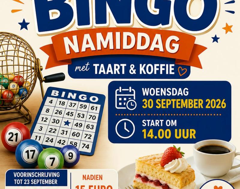 Bingonamiddag met taart en koffie © RAAK Groot-Bijgaarden