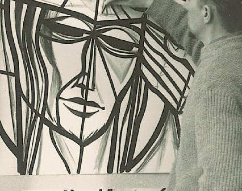 Licht en donker, gensters en vonken - Retrospectieve Bert Vonk (1926-2021) © familie Vonk