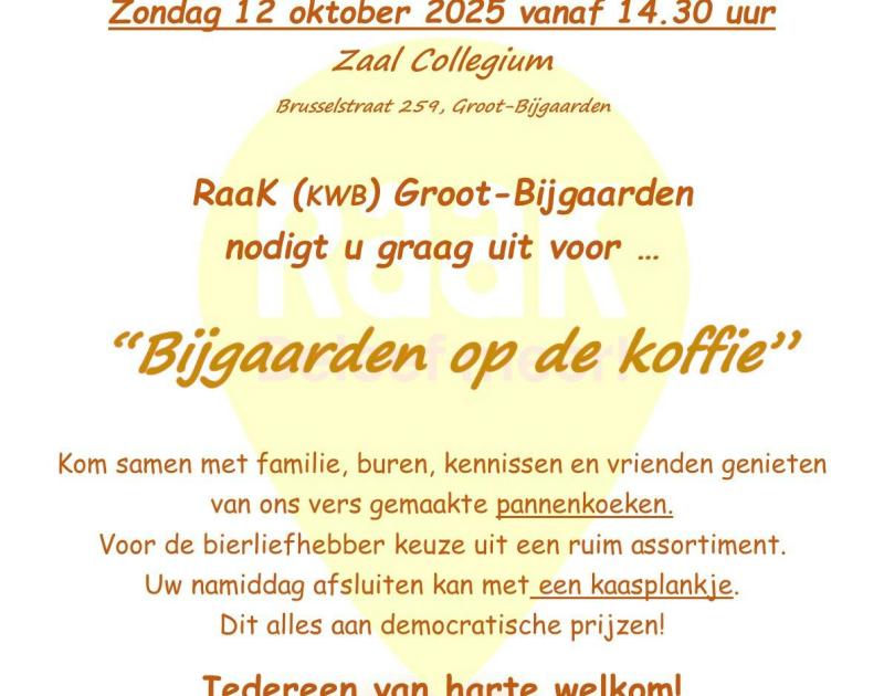 Bijgaarden op de koffie © RAAK Groot-Bijgaarden