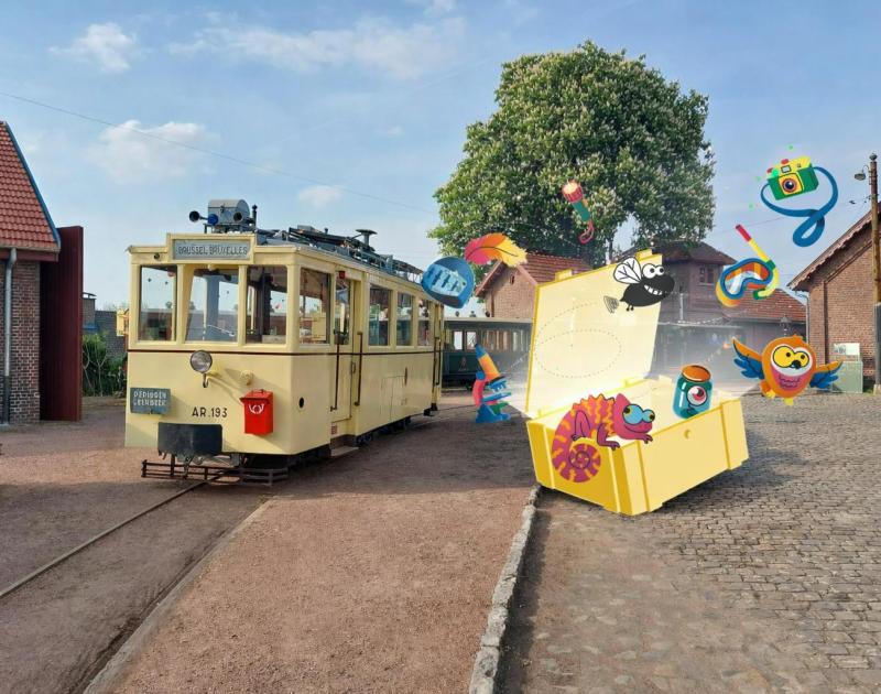 Schatten van vlieg 2026 op Tramsite Schepdaal © Tramways & museums de belgique