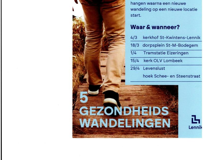 gezondheidswandeling © Gemeente Lennik