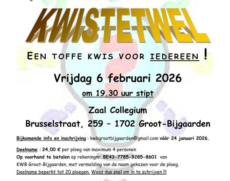 Kwistetwel 2026 © RAAK Groot-Bijgaarden