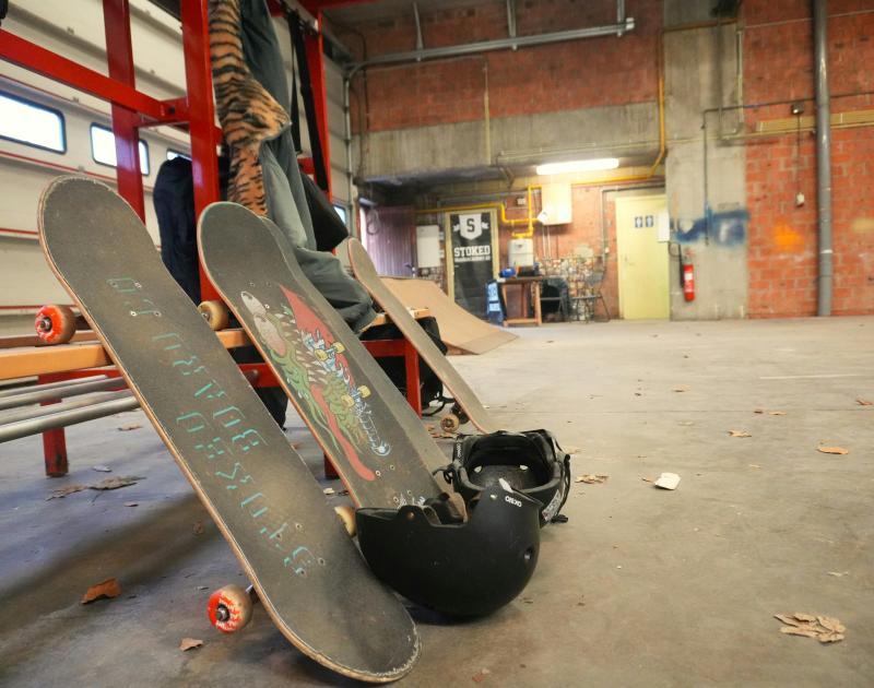 Pop-up indoor skatepark Dilbeek © Gemeente Dilbeek