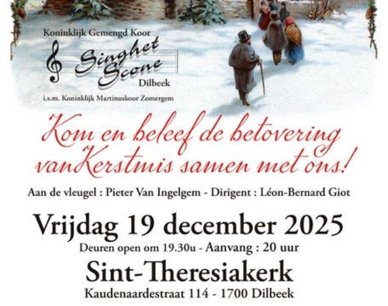 Kom en beleef de betovering van Kerstmis samen met ons ! © Koninklijk Gemengd Koor Singhet Scone Dilbeek