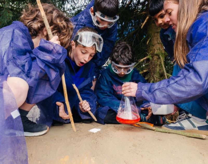 Het wetenschapslab © Skillz vzw