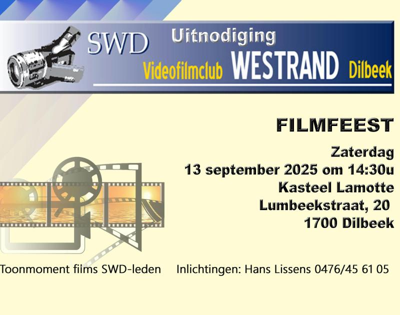 Filmfeest Videofilmclub Westrand Dilbeek © Videofilmclub Westrand Dilbeek