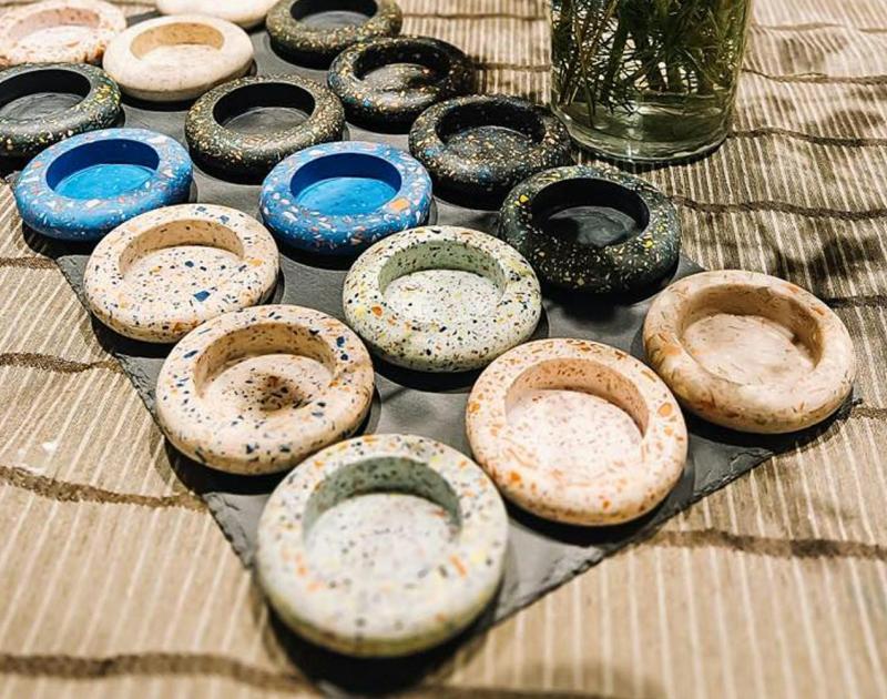 Unieke creaties met terrazzo © Celien Waeyaert