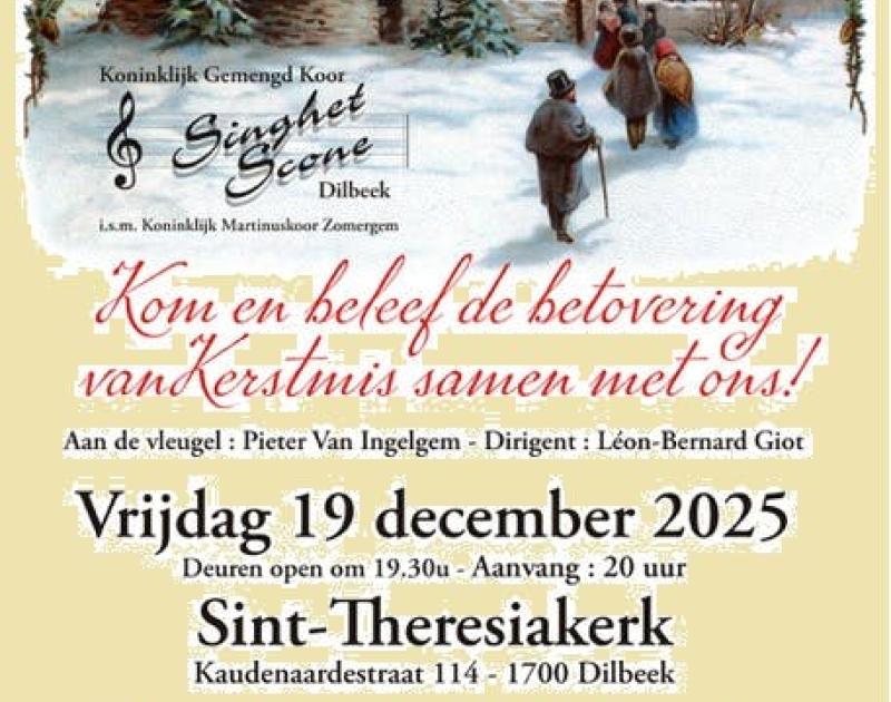 Kom en beleef de betovering van Kerstmis samen met ons ! © Koninklijk Gemengd Koor Singhet Scone Dilbeek