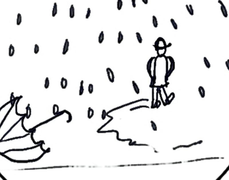 In de regen zonder paraplu - Vier vrouwen en een dichter © onbekend
