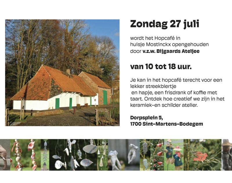 Uitbating Huisje Mostinckx - door Bijgaards Ateljee (keramiek en schilderkunst) © Bijgaards Ateljee