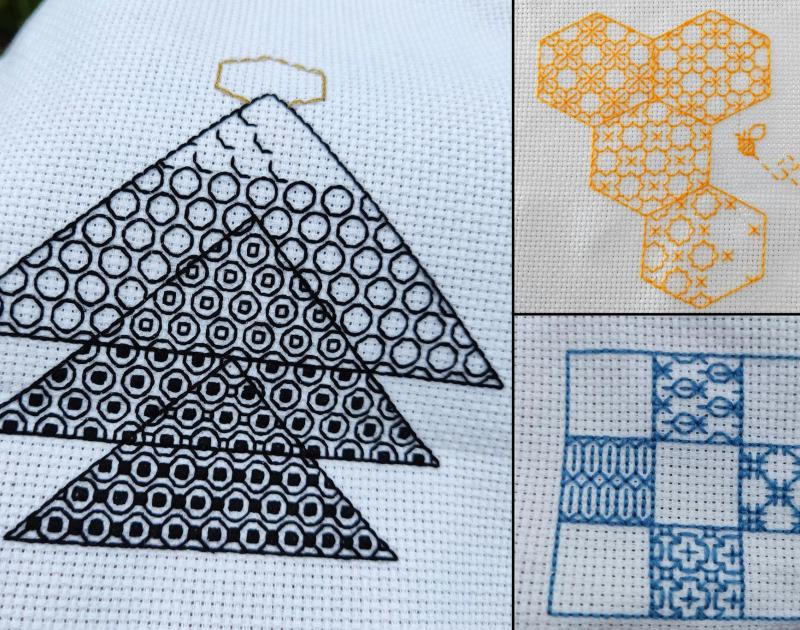 Geometrisch borduren © Eline Yoshimi