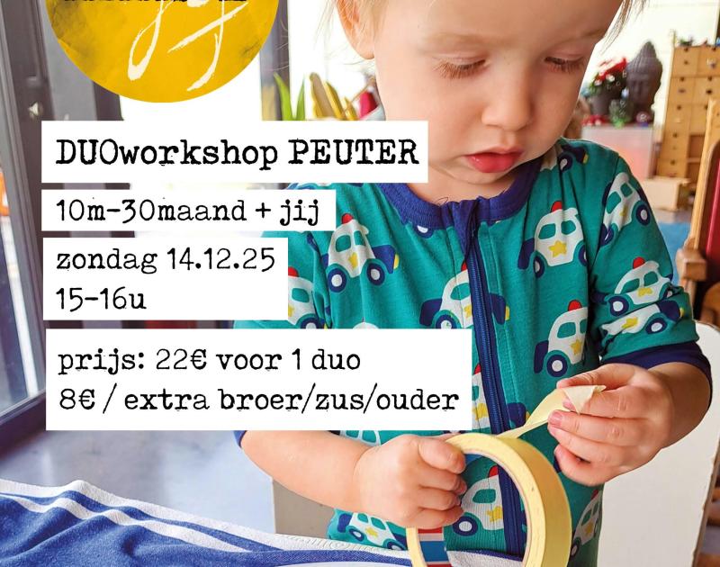 WENSKAARTEN AQUARELLEN MET JE PEUTER - DUO WORKSHOP © Gerlinde Schoukens