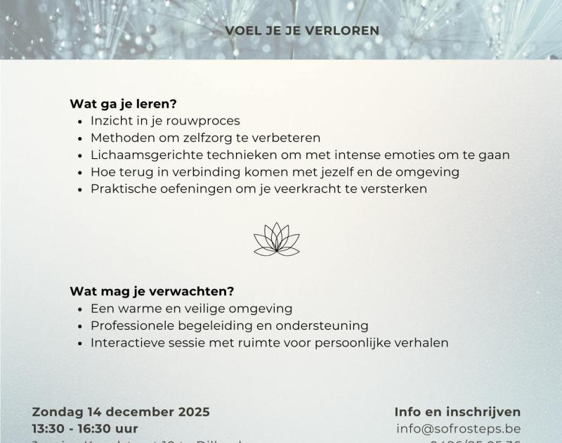 LEVEN MET VERLIES © Marianne Eikenaar