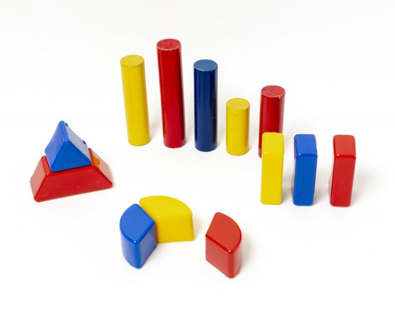 blokjes die staafdiagrammen vormen