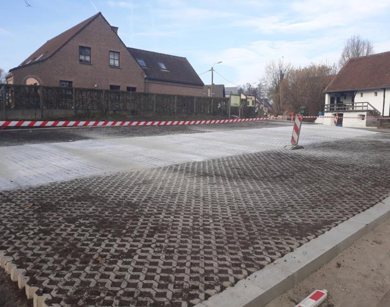 Herdebeekstraat te Sint-Anna-Pede: Aanleg nieuwe parking