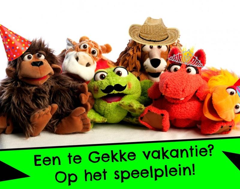 Beeld met alle mascottes
