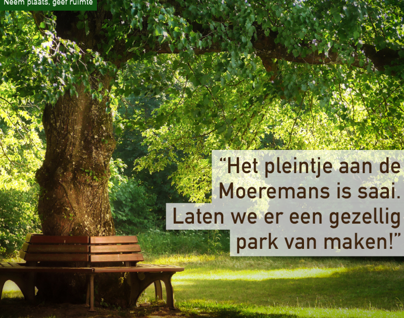 Neem plaats, geef ruimte