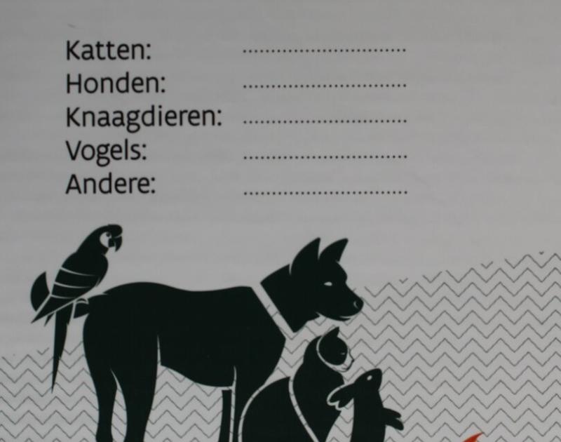 Huisdiersticker vertelt hulpdiensten welke dieren er in huis zijn 