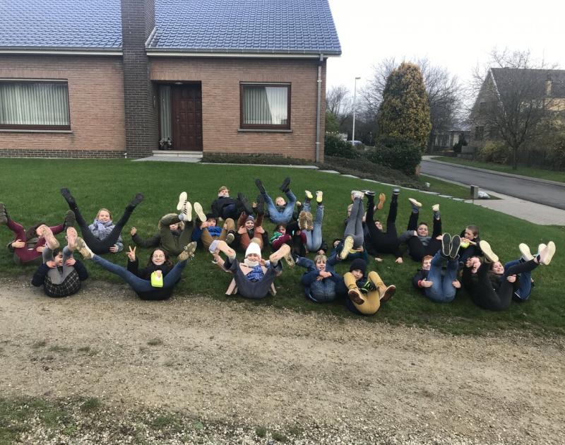 Foto met slechts 20 voeten op de grond