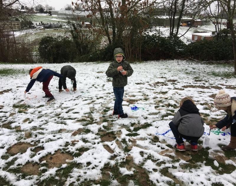 Sneeuwschilderen